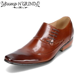 バンプアンドグラインド Bump N' GRIND BG-6001 メンズ靴 靴 シューズ E相当 ビジネスシューズ 革靴 本革 レザー オフィス 通勤 セレモニー ロングノーズ スタイリッシュ 人気 キャメル
