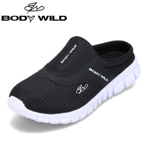 ボディワイルド BODY WILD BWM1502 メンズ靴 靴 シューズ 3E相当 スリッポン スニーカー 軽量 軽い 履きやすい シンプル 定番 人気 ブラック