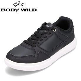 【全品P10倍！24日&25日20:00～4H限定】ボディワイルド BODY WILD BLS5593 レディース靴 靴 シューズ 3E相当 スニーカー 軽量 軽い スポーツ シンプル 人気 ブランド ブラック