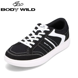 ボディワイルド BODY WILD BLS5592 レディース靴 靴 シューズ 3E相当 スニーカー 軽量 軽い スポーツ シンプル 人気 ブランド ブラック