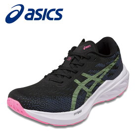 アシックス asics 1012B289.004L レディース靴 靴 シューズ E相当 スニーカー ランニングシューズ 柔らかい ニット フィット感 通気性 反発性 安定性 人気 ブランド ブラック×グリーン