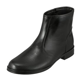 レインビズ RAINBIZ 600 メンズ靴 靴 シューズ 3E相当 防水ブーツ レインブーツ 雨の日 ショートブーツ ファスナー 履きやすい 通勤 梅雨 ビジネス ブラック