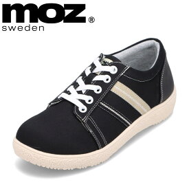 モズ スウェーデン MOZ sweden MOZ-300 レディース靴 靴 シューズ 2E相当 カジュアルスニーカー ローカットスニーカー シンプル おしゃれ 人気 ブランド ブラック