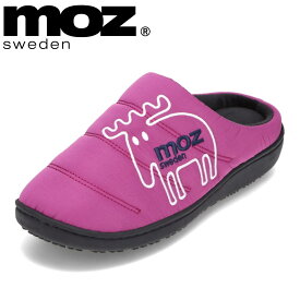モズ スウェーデン MOZ sweden MOZ-8100 レディース靴 靴 シューズ 2E相当 スリッパ ルームシューズ サンダル ダウンスリッパ 防寒 冬 おしゃれ 人気 ブランド パープル