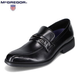マックレガー McGREGOR MC2302 メンズ靴 靴 シューズ 3E相当 ビジネスシューズ ローファー 撥水 雨 ストレッチ 屈曲性 反発弾性 ブラック
