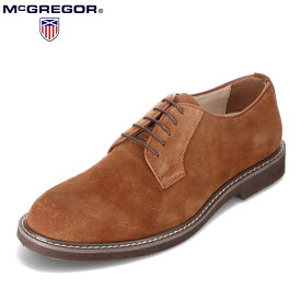 マックレガー McGREGOR MC8035 メンズ靴 靴 シューズ 3E相当 カジュアルシューズ 革靴 起毛 低反発 上品 シンプル ブラウン