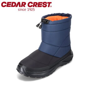 セダークレスト CEDAR CREST CC-9467 メンズ靴 靴 シューズ 2E相当 ダウンブーツ 防水ブーツ スノーブーツ 中綿 防寒 暖かい 雨 雪 冬 シンプル レインブーツ ネイビー×ブラック