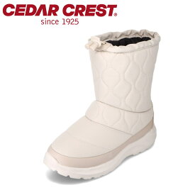 セダークレスト CEDAR CREST CC-9466W レディース靴 靴 シューズ 2E相当 ダウンブーツ 防水ブーツ スノーブーツ 中綿 防寒 暖かい 雨 雪 冬 シンプル レインブーツ オフホワイト