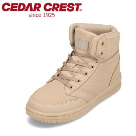 【全品P10倍！4日&5日20:00～4H限定】セダークレスト CEDAR CREST CC-9473W レディース靴 靴 シューズ 3E相当 スニーカー コートスニーカー 防水 晴雨兼用 防滑 シンプル ベージュ