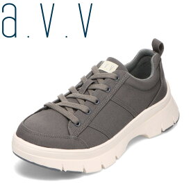 アー・ヴェ・ヴェ a.v.v avv-1004 レディース靴 靴 シューズ 3E相当 スニーカー 厚底 ボリュームソール 軽い 軽量 人気 ブランド グレー