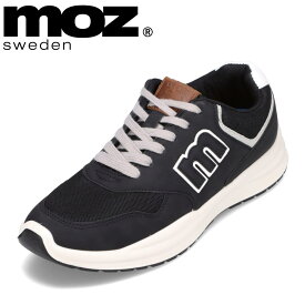 モズ スウェーデン MOZ sweden 3270 メンズ靴 靴 シューズ 2E相当 カジュアルスニーカー 軽量 ローカットスニーカー やわらかい クッション中敷き クラシック 定番 人気 ブランド ブラック