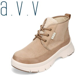 アー・ヴェ・ヴェ a.v.v avv-1301 レディース靴 靴 シューズ 3E相当 カジュアルシューズ 軽量 軽い ボア 暖かい 人気 ブランド ベージュ