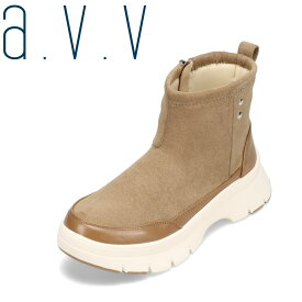アー・ヴェ・ヴェ a.v.v avv-1302 レディース靴 靴 シューズ 3E相当 ショートブーツ カシメ シンプル 定番 人気 ブランド オーク
