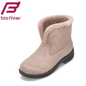 バイオフィッター バイパンジー biofitter BFL2795 レディース靴 靴 シューズ 4E相当 ショートブーツ 防水 幅広 ゆったり ウィンターブーツ 防寒 保温 暖かい 冬靴 ボア キルティング グレーベージュ