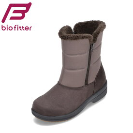 バイオフィッター バイパンジー biofitter BFL2796 レディース靴 靴 シューズ 4E相当 ミドル丈ブーツ 防水 幅広 ゆったり ウィンターブーツ 防寒 保温 暖かい 冬靴 ボア ダウン グレー