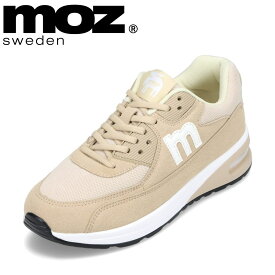 モズ スウェーデン MOZ sweden MOZ-210 レディース靴 靴 シューズ 2E相当 スニーカー エアソール 衝撃吸収 ロゴ シンプル ローカットスニーカー 人気 ブランド ベージュ