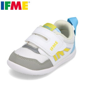 イフミー IFME 20-4302 キッズ靴 子供靴 靴 シューズ 3E相当 スニーカー キッズシューズ 子供靴 ベビーシューズ 軽量 リフレクター 面テープ 着脱簡単 人気 ブランド ブルー×ホワイト