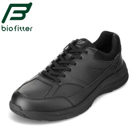 バイオフィッター Bio Fitter BF-1117 メンズ靴 靴 シューズ 4E相当 スニーカー ウォーキングシューズ 防水 雨 ゆったり 4E 抗菌 防臭 反射板 ブラック