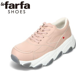 ラファーファ la farfa LF-900 レディース靴 靴 シューズ 4E相当 厚底スニーカー 幅広 ローカットスニーカー おしゃれ 人気 ブランド ピンク