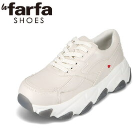 ラファーファ la farfa LF-900 レディース靴 靴 シューズ 4E相当 厚底スニーカー 幅広 ローカットスニーカー おしゃれ 人気 ブランド アイボリー