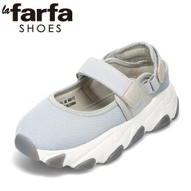 ラファーファ la farfa LF-901 レディース靴 靴 シューズ 4E相当 厚底スニーカー 幅広 ローカットスニーカー ストラップシューズ 人気 ブランド グレー
