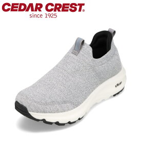 【楽天スーパーSALE★最大50％OFF】セダークレスト CEDAR CREST CC-9456M メンズ靴 靴 シューズ 2E相当 防水 スリッポン クッション性 高反発 耐滑 ローカットスニーカー 滑りにくい 雨の日 グレー