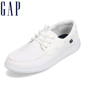 ギャップ GAP GPM22424C メンズ靴 靴 シューズ 3E相当 デッキシューズ カジュアルシューズ 柔らかい シンプル 人気 ブランド ホワイト
