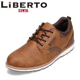 リベルトエドウィン LIBERTO EDWIN L60835 メンズ靴 靴 シューズ 2E相当 カジュアルシューズ 防水 雨 晴雨兼用 シンプル 人気 ブランド キャメル