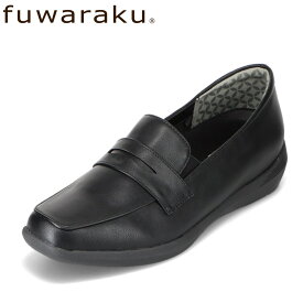 フワラク fuwaraku FR-1120 スニーカーパンプス レディース靴 靴 シューズ 3E相当 コインローファー インヒール ローファータイプ マニッシュ スタイルアップ カジュアルシューズ ブラック