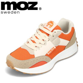 モズ スウェーデン MOZ sweden MOZ-6213 レディース靴 靴 シューズ 2E相当 厚底スニーカー ローカットスニーカー 北欧 シンプル 人気 ブランド オレンジ