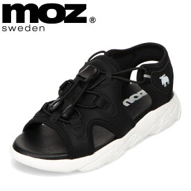 モズ スウェーデン MOZ sweden MOZ-810 キッズ靴 子供靴 靴 シューズ 2E相当 サンダル スポーツサンダル スポサン 子供靴 男の子 女の子 キッズサンダル 履きやすい アウトドア レジャー キャンプ おしゃれ ブラック