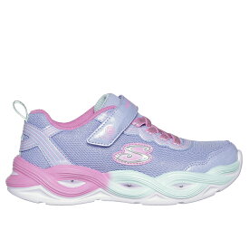 【全品P10倍！9日&10日20:00～4H限定】スケッチャーズ SKECHERS 303717L キッズ靴 子供靴 靴 シューズ 2E相当 スニーカー 光る靴 メッシュ ストレッチ 女の子 ライト スタイリッシュ ラベンダー