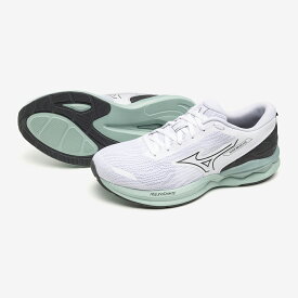 ミズノ MIZUNO J1GD248524 レディース靴 靴 シューズ 3E相当 スニーカー クッション性 衝撃緩和 安定性 反発性 柔らかい 耐久性 ホワイト×グレー