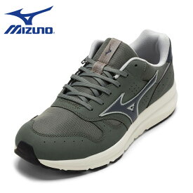 【全品P10倍！9日20:00〜28H限定】ミズノ MIZUNO B1GE250037 メンズ靴 靴 シューズ 4E スニーカー ウォーキングシューズ WAVE FREERIDE 2 SW クッション性 ファスナー ジッパー チャック ローカットスニーカー 安定性 カーキ