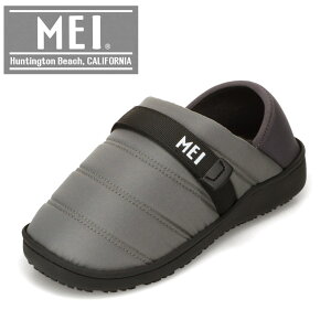 メイ MEI SHL-253108 レディース靴 靴 シューズ 2E相当 スリッパ サンダル ルーム シューズ モック つっかけ 防寒 厚底 ボア クッション性 2WAY もこもこ シンプル グレー