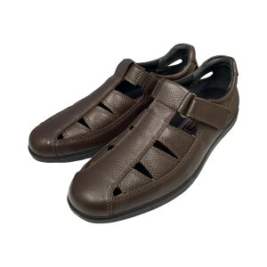 サンダル アキレスソルボ SRM 2520 コーヒー 本革 レザー 事務所履きドライビングシューズ メンズ 紳士靴 日本製 セール