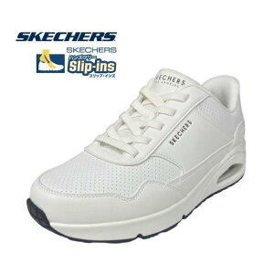 �X�P�b�`���[�Y SKECHERS 183023W WHT �����Y�C �C �V���[�Y 4E���� �X�j�[�J�[ �X���b�v�C���Y UNO - BANKSIA LUXE �X�g���b�` ���[�J�b�g�X�j�[�J�[