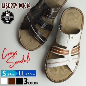 サンダル メンズ クロスサンダル ベルトサンダル コンフォートサンダル フラットサンダル ビーチサンダル クロスベルト スポーツサンダル アウトドア 男性 防滑 軽量 屈曲 靴 メンズシューズ/2025新作 秋冬 トレンド