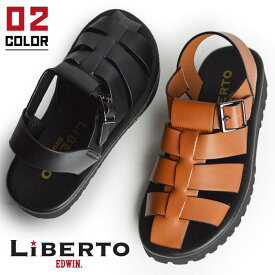 【送料無料】LiBERTO EDWIN リベルト エドウィン サンダル メンズ スポーツサンダル アウトドア グラディエーターサンダル コンフォートサンダル グルカサンダル 軽量 キッズ ジュニア 靴 メンズシューズ/2026新作 秋冬 トレンド