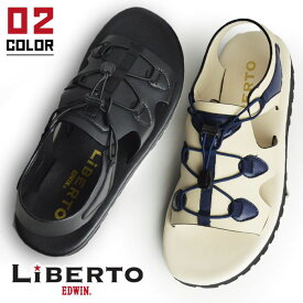 【送料無料】LiBERTO EDWIN リベルト エドウィン サンダル メンズ スポーツサンダル アウトドア グラディエーターサンダル コンフォートサンダル レジャーサンダル 軽量 キッズ ジュニア 靴 メンズシューズ/2026新作 春夏 トレンド