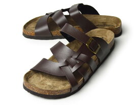 サンダル メンズ コンフォートサンダル メンズサンダル ストラップサンダル 軽量 男 コルクサンダル シャワーサンダル 編み込み グラディエーター 屈曲 アウトドア 靴 メンズシューズ/2025新作 秋冬 トレンド