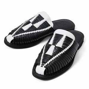 �y���|�C���g10�{�I�z Si -shoeism- DE1504 [ Huaraches Mule ] BLACK MULTI�V���[�C�Y�� �����b�` �~���[�� �T���_�� ���U�[ �J�W���A��