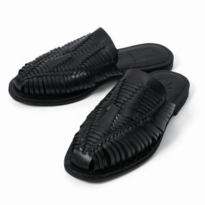 �y���|�C���g10�{�I�z Si -shoeism- DE1504 [ Huaraches Mule ] ALL BLACK�V���[�C�Y�� �����b�` �~���[�� �T���_�� ���U�[ �J�W���A��
