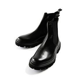 MAN.TO BROMLEY [SIDEGORE BOOTS] NEROスエードレースアップブーツ メンズ カジュアル革靴 ファッション オシャレ ビジカジ オフィスカジュアル フォーマル イタリア製