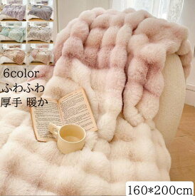 【送料無料】ブランケット 掛毛布 防寒対策 160*200cm シングル セミダブル 配色 秋冬 大判 厚手 高級感 フェイクファー フランネル ふわふわ 暖かい 毛布 あったか ひざ掛け 昼寝 可愛い ギフト プレゼント 膝掛け 洗濯可 掛け布団 お洒落 車中 オフィス ソファーカバー