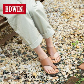 エドウィン EDWIN レディース コンフォートサンダル ピンク ブラック ベージュ ブラウン EW9466