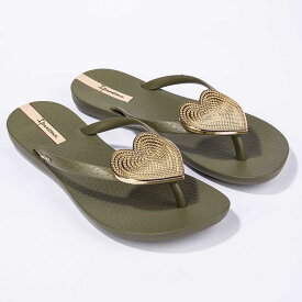 【楽天ランキング1位獲得】SALE Ipanema イパネマ MAXI FASHION II レディース サンダル SP82120 ハートチャーム トングサンダル ブロンズ ブラック ブラウン ベージュ グリーン 返品不可