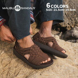 MALIBU SANDALS CANYON ARTIFICIAL LETHER ワラチサンダル メンズ ウィメンズ MS010 ストラップサンダル ブラック カーキ ベージュ ビーチサンダル レザーサンダル