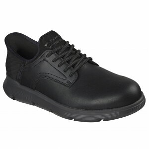 SKECHERS �X�P�b�`���[�Y �X���b�v�C���Y �����Y �X�j�[�J�[ 205278W BBK �K���U - �J�[���� �u���b�N �J�W���A���V���[�Y �X���b�|�� ���C�h