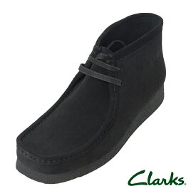 クラークス Clarks ワラビー EVO ブーツ Wallabee エボリューション BT 26172823 ブラック スエード Black Suede 黒 本革